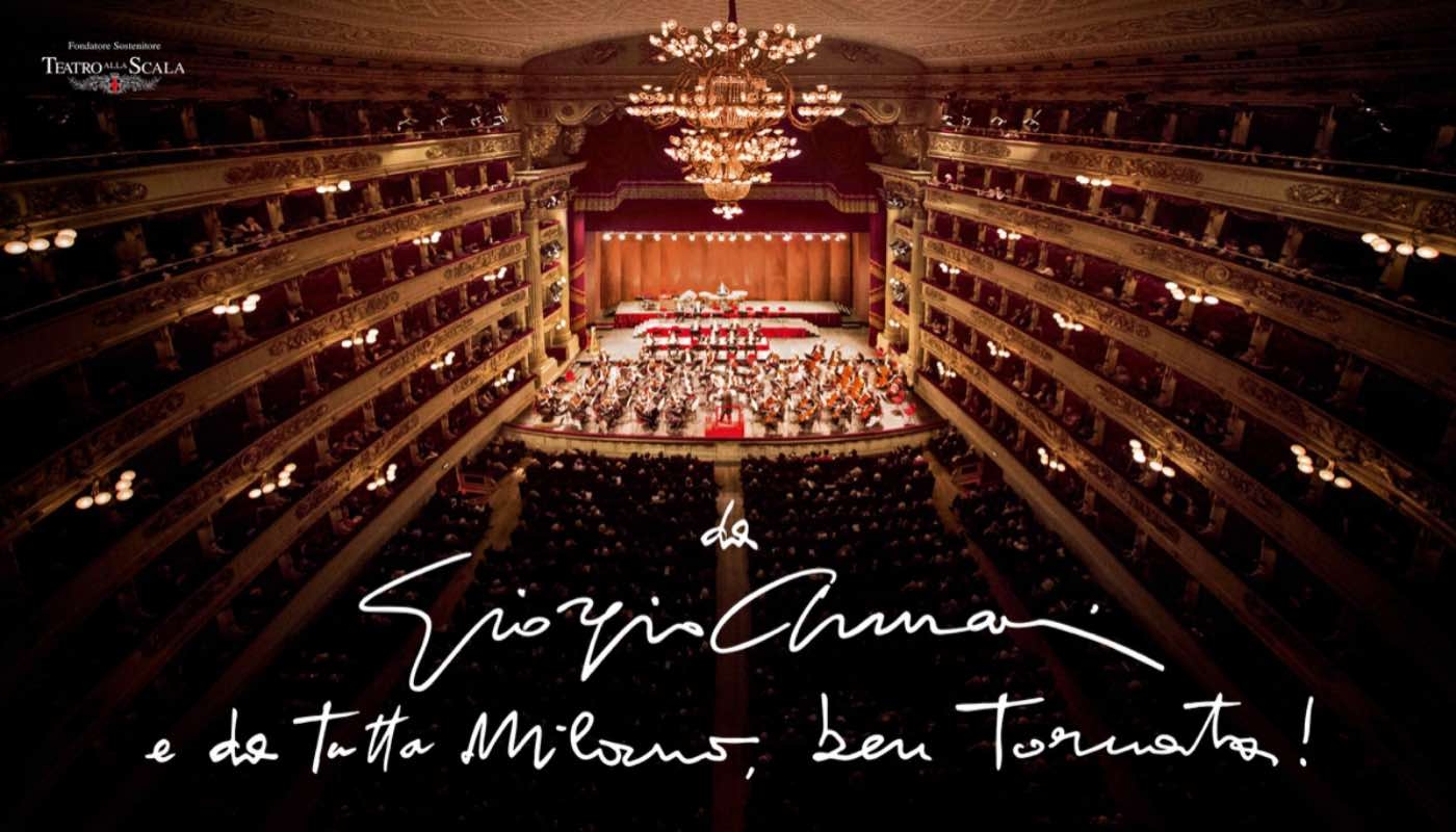 Giorgio Armani e il suo “Bentornata” alla Scala 