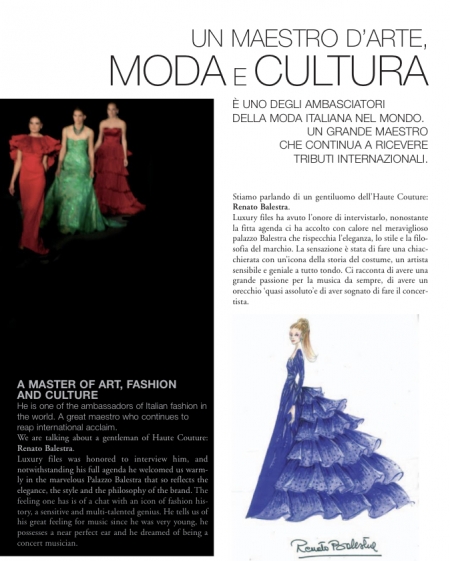 L’Haute Couture celebra Renato Balestra