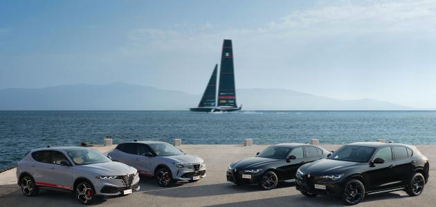 Alfa Romeo Luna Rossa  e il mare di Napoli